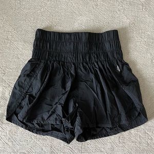 Free People Movement black the way home running short